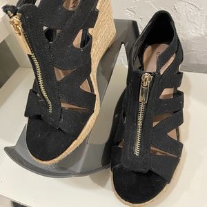 Merona Target Black Womens Wedges Size SZ 6.5